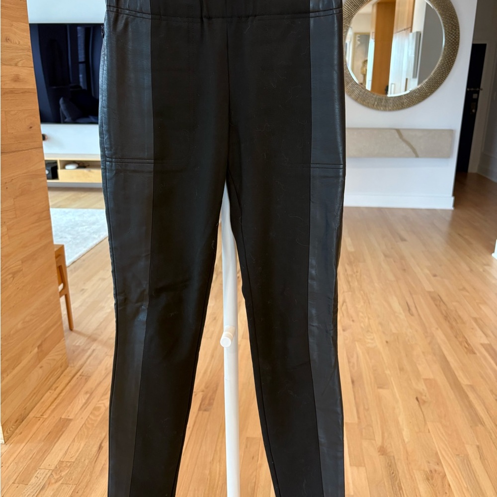 Club Monaco Black Paneled Trousers-size 2
